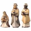 Imagen de Tres Reyes Magos 3 piezas Belén Cometa 10 cm árabe madera pintado al óleo