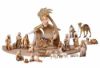 Immagine di Presepe di Natale completo Cometa 8 pezzi 10 cm artigianale legno