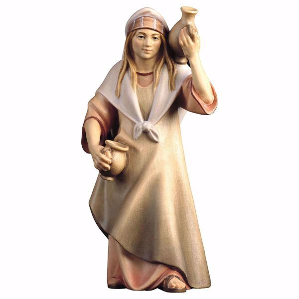 Picture of Peasant Woman with Jug Comet Nativity 12 cm (4,7 inch) arabic oil painted wood
