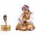 Immagine di Incantatore di serpenti 2 Pezzi cm 12 (4,7 inch) Presepe Cometa dipinto a mano Statue artigianali in legno Val Gardena stile Arabo tradizionale