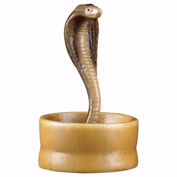Picture of Snake in the basket cm 12 (4,7 inch) hand painted Comet Nativity Scene Val Gardena wooden Statue traditional Arabic style