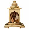 Picture of Comet wood carved Nativity set 5 pieces with Light 12 cm (4,7 inch)
