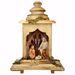 Picture of Comet Nativity Set 5 Pieces with Light cm 12 (4,7 inch) hand painted Val Gardena wooden Statues