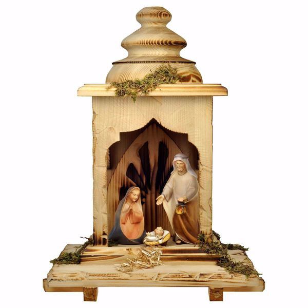 Immagine di Presepe di Natale completo Cometa 5 pezzi 12 cm legno Ortisei