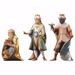 Imagen de Grupo Tres Reyes Magos 3 Piezas cm 12 (4,7 inch) Belén Redentor pintado a mano Estatuas artesanales de madera Val Gardena estilo tradicional