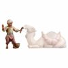 Immagine di Cammelliere con mangime Presepe Cometa 25 cm arabo legno dipinto a olio