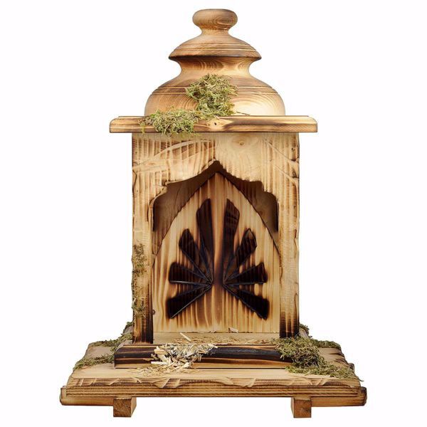 Immagine di Capanna Lanterna Presepe Cometa 12 cm legno