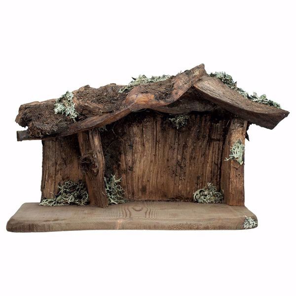 Picture of Root Stable cm 12 (4,7 inch) for Comet Nativity Scene in Val Gardena wood