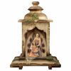 Immagine di Natività Presepe moderna La Speranza 2 pezzi Capanna Lanterna e luce 12 cm 