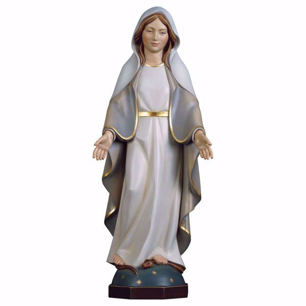 Immagine di Statuetta Madonna Miracolosa moderna 12 cm legno