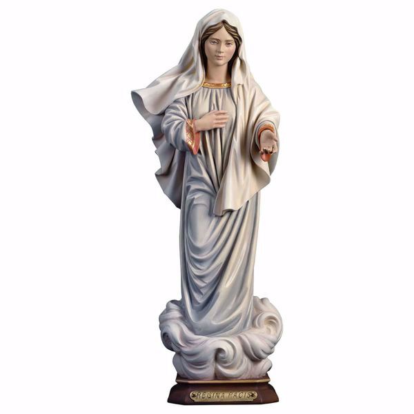 Imagen de Estatuilla Virgen María Reina de la Paz 12 cm madera