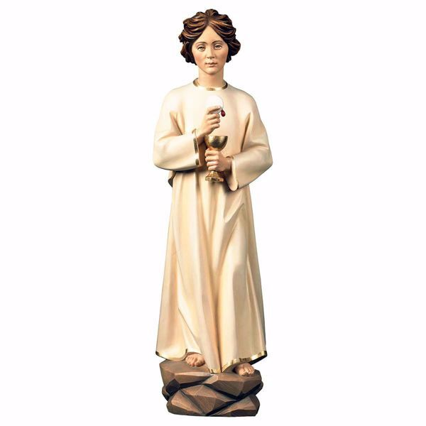 Picture of Angel of Peace of Portugal Fatima cm 12 (4,7 inch) wooden Statue oil colours Val Gardena