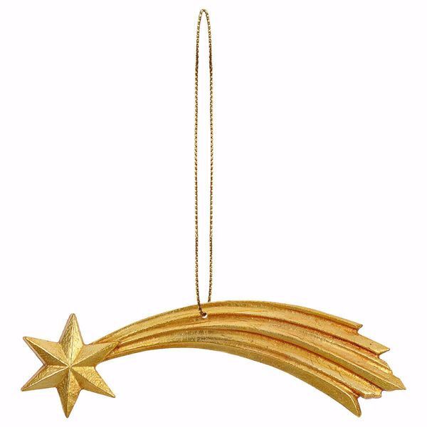 Immagine di Stella Cometa Presepe Ulrich 12 cm filo d'oro
