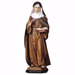 Immagine di Statua Monaca Clarissa cm 100 (39,4 inch) dipinta ad olio in legno Val Gardena