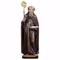 Picture of Saint Benedict of Nursia wooden Statue cm 18 (7,1 inch) painted with oil colours Val Gardena