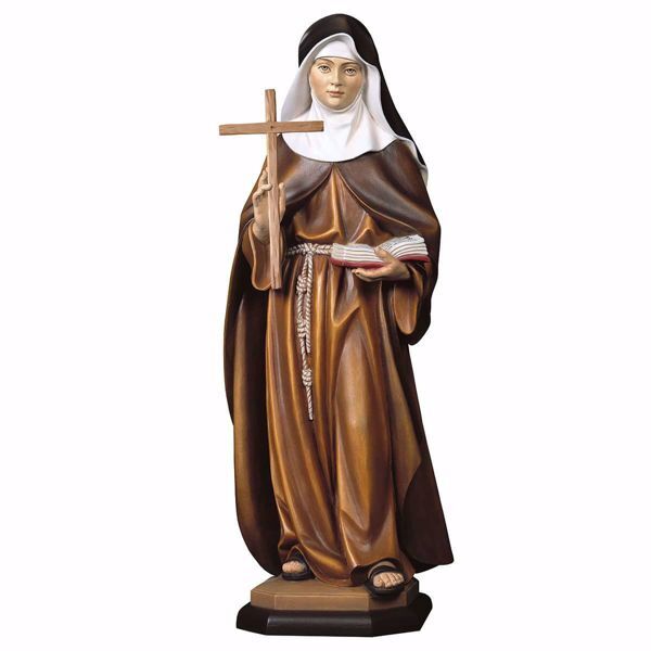 Imagen de Estatuilla Santa Francisca Schervier 18 cm madera