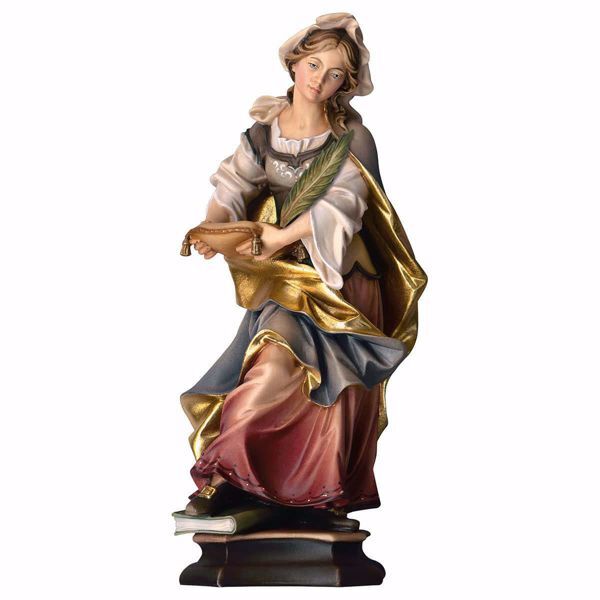 Immagine di Statua Santa Claudia con palma 20 cm legno
