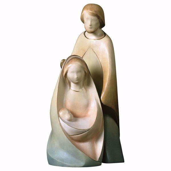 Immagine di Natività Presepe minimalista La Gioia 2 pezzi 18 cm legno dipinto in blocco
