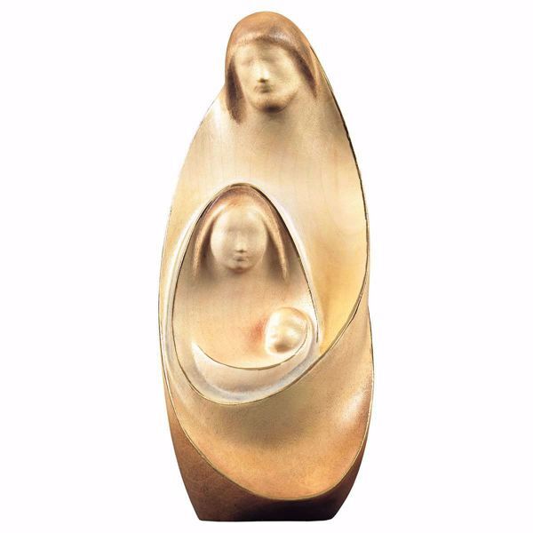 Imagen de Nacimiento estilizado italiano Ternura 10 cm madera en bloque pintado