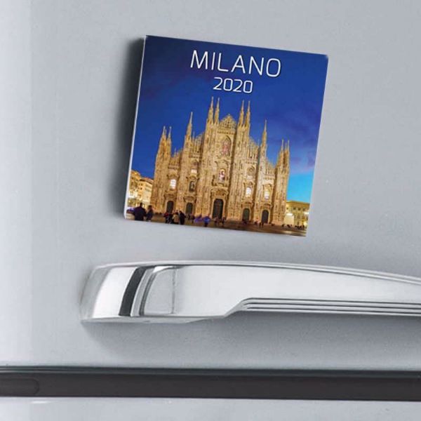 Immagine di Calendario magnetico 2025 Milano multiplo cm 8x8