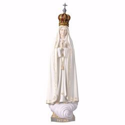 Imagen de Corona para Nuestra Señora de Fátima Diam. cm 9 (3,5 inch) Estatua pintada al óleo madera Val Gardena