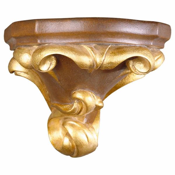 Immagine di Piedistallo per statue sacre 11x11x9,5 cm legno da parete