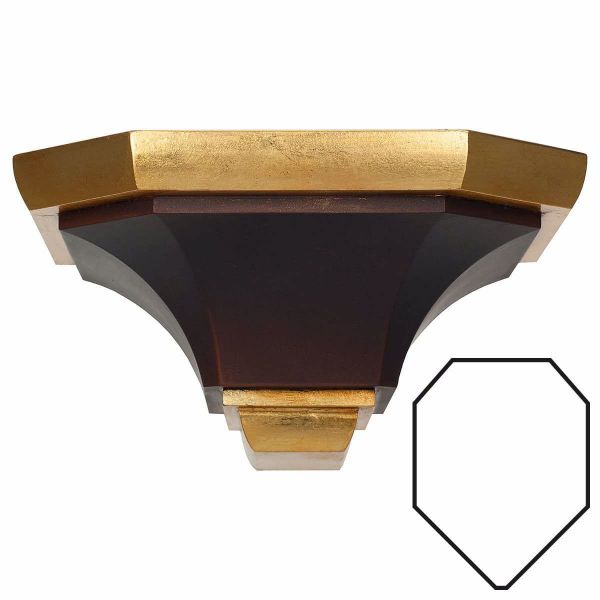Picture of Corner Shelf for Statues 38x34x19 cm (15,0x13,4x7,5 inch) | wood