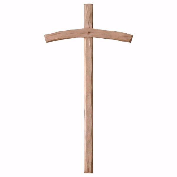 Immagine di Croce curva in legno brunito 46x24 cm
