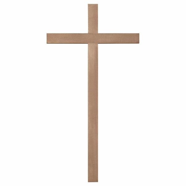 Immagine di Croce liscia di legno brunito 67x35 cm