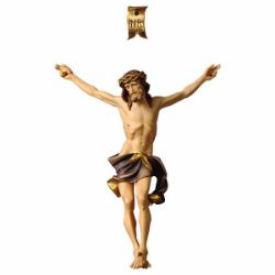 Picture of Corpus of Christ Nazarene Blue body for Crucifix cm 10x9 (3,9x3,5 inch) wooden Statue painted with oil colours Val Gardena