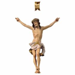 Picture of Corpus of Christ Nazarene White body for Crucifix cm 10x9 (3,9x3,5 inch) wooden Statue painted with oil colours Val Gardena