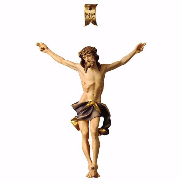 Immagine di Corpo di Cristo nazareno blu 21x17 cm legno