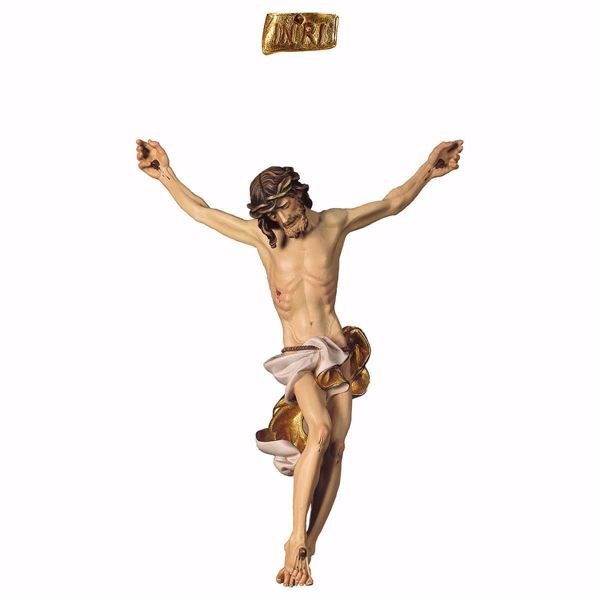 Imagen de Cuerpo de Jesus barroco blanco 37x30 cm madera