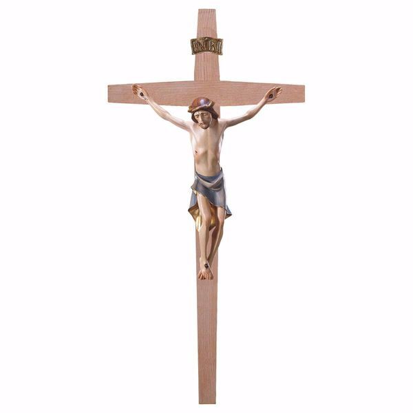 Immagine di Crocifisso Moderno su Croce dritta 67x35 cm legno