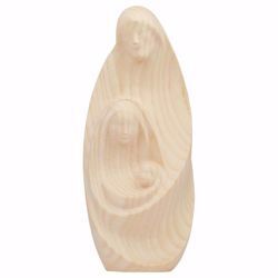 Immagine di Natività La Tenerezza cm 20 (7,9 inch) Presepe in blocco Sacra Famiglia in stile moderno colore naturale in legno Val Gardena