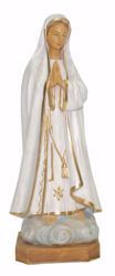 Picture of Our Lady of the Holy Rosary of Fátima cm 25 (9,8 inch) Euromarchi Statue in plastic PVC for outdoor use