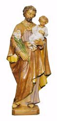 Immagine di San Giuseppe cm 25 (9,8 inch) Statua Euromarchi in plastica PVC per esterno