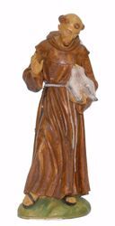 Picture of Saint Francis of Assisi with animals cm 25 (9,8 inch) Euromarchi Statue in plastic PVC for outdoor use