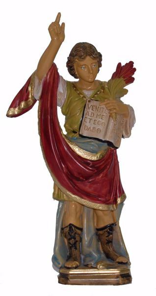 Immagine di Statua San Pancrazio 25 cm plastica da esterno