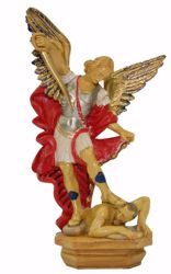 Picture of Saint Michael Archangel with balance cm 25 (9,8 inch) Euromarchi Statue in plastic PVC for outdoor use