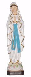 Picture of Our Lady of Lourdes cm 30 (11,8 inch) Euromarchi Statue in plastic PVC for outdoor use