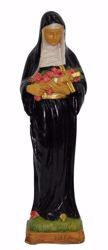 Picture of Saint Rita of Cascia cm 30 (11,8 inch) Euromarchi Statue in plastic PVC for outdoor use