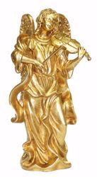 Picture of Angel Musician cm 35 (13,8 inch) Euromarchi Gold Statue Christmas Decoration in plastic PVC