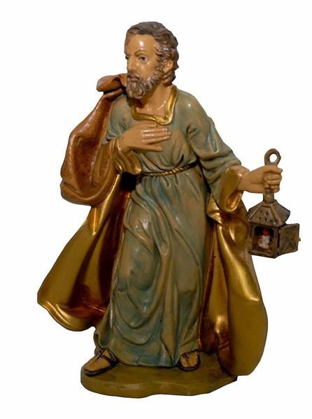 Immagine di San Giuseppe statua Presepe Euromarchi 20 cm napoletano plastica da esterno