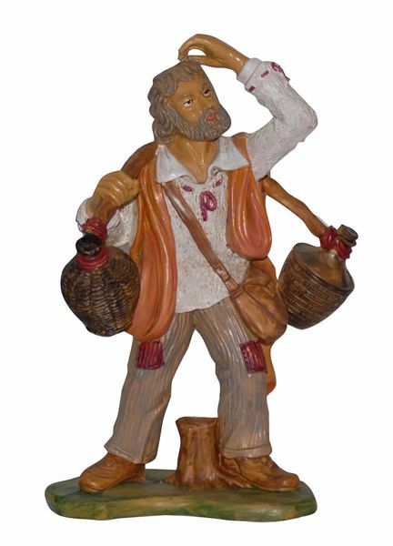 Picture of Shepherd with Pitchers Euromarchi Nativity 20 cm (8 inch) Neapolitan outdoor plastic