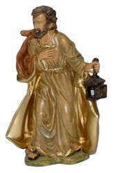 Picture of Saint Joseph cm 30 (12 inch) Euromarchi Nativity Scene Neapolitan style in wood stained plastic PVC for outdoor use