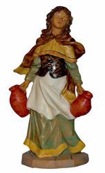 Picture of Woman with Jugs cm 45 (18 inch) Lux Euromarchi Nativity Scene Traditional style in wood stained plastic PVC for outdoor use