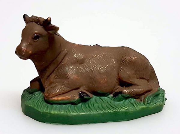 Imagen de Buey Belén Pellegrini 4 cm miniatura plástico pintado