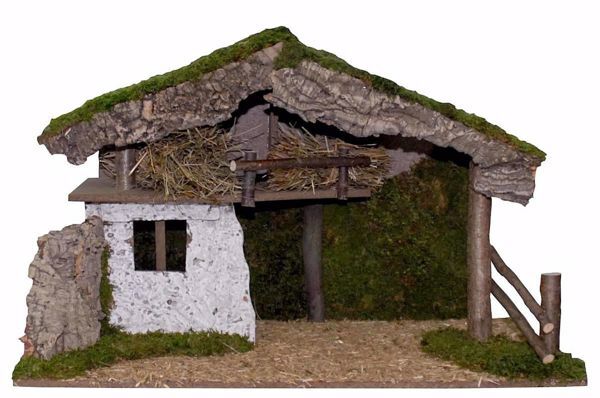 Imagen de Cabaña grande Nacimiento Euromarchi 20 cm madera