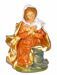 Immagine di Set Natività Sacra Famiglia 8 pezzi cm 13 (5,1 inch) Presepe Euromarchi in plastica PVC per esterno tinto legno Stile Firenze